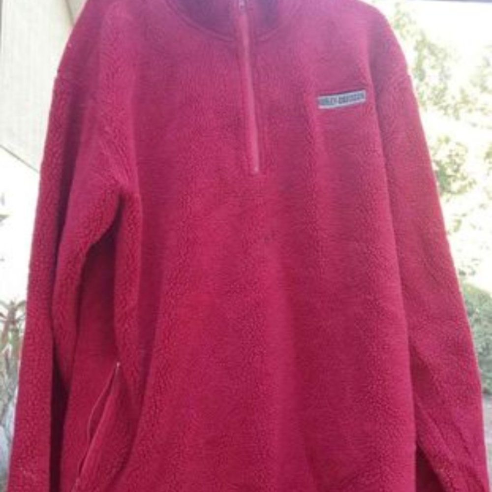 Harley-Davidson Burgundy Fleece Jacket Mens L heavy